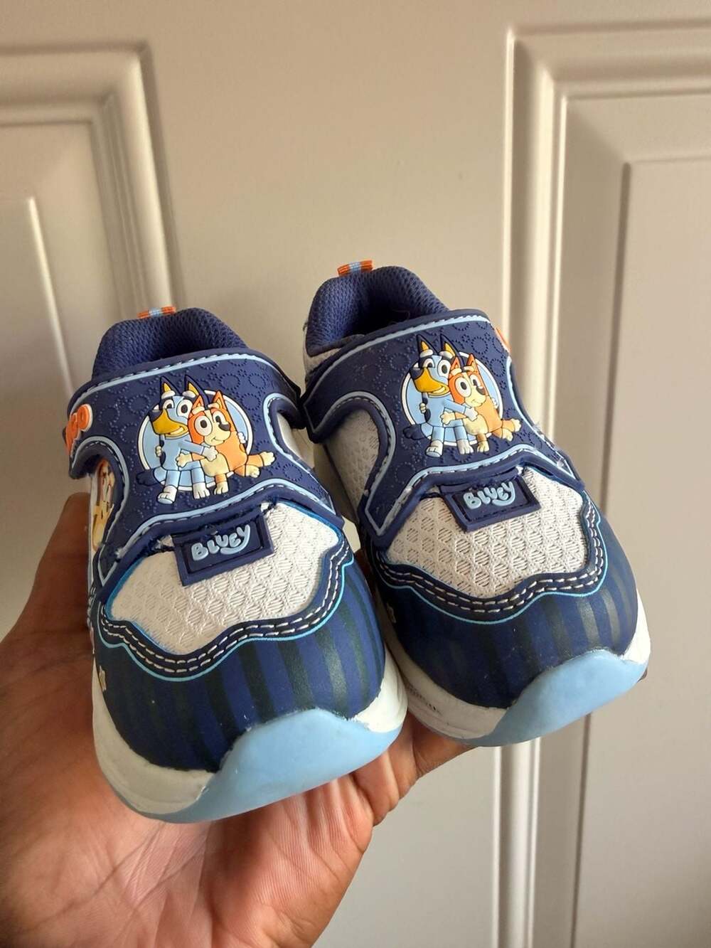 Ground Up Bluey and Bingo Toddler Light Up Athletic Sneakers Size 6